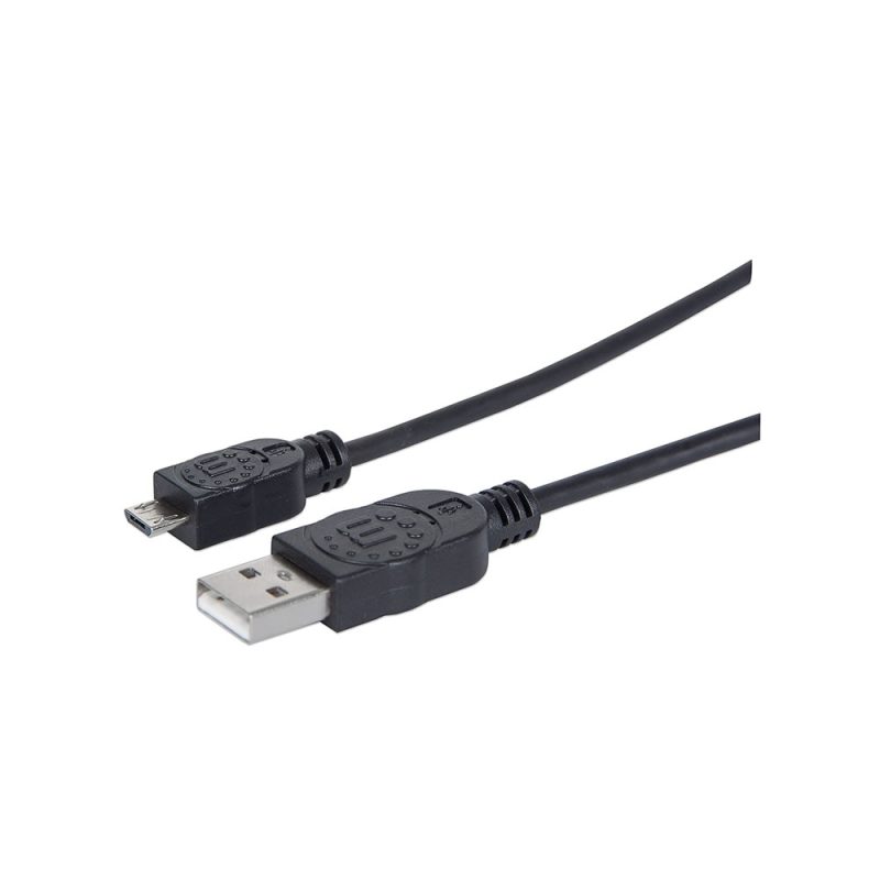 electronica Cables Cable USB – Micro B – Micro USB MANHATTAN 307178