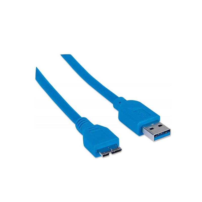 electronica Cables Cable USB micro B – Micro USB 3.0 MANHATTAN 5