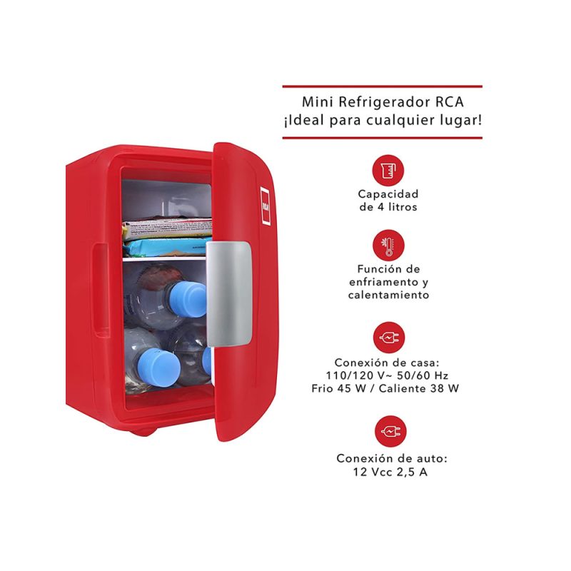 electronica Electrodomésticos Mini Refrigerador RC-4R 5