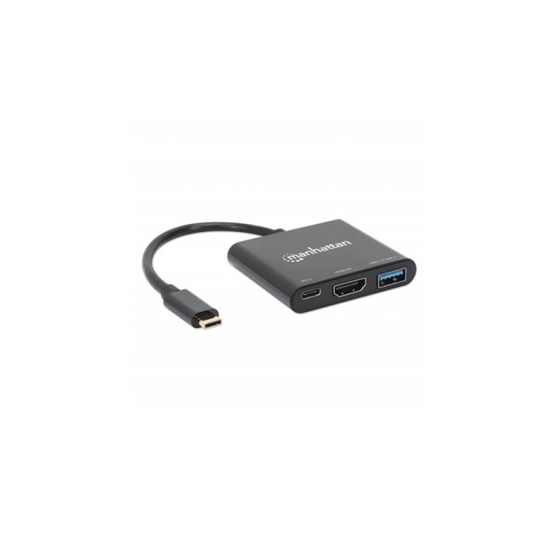 electronica Accesorios Docking 3 en 1 USB-C a HDMI, USB-A y PD 3