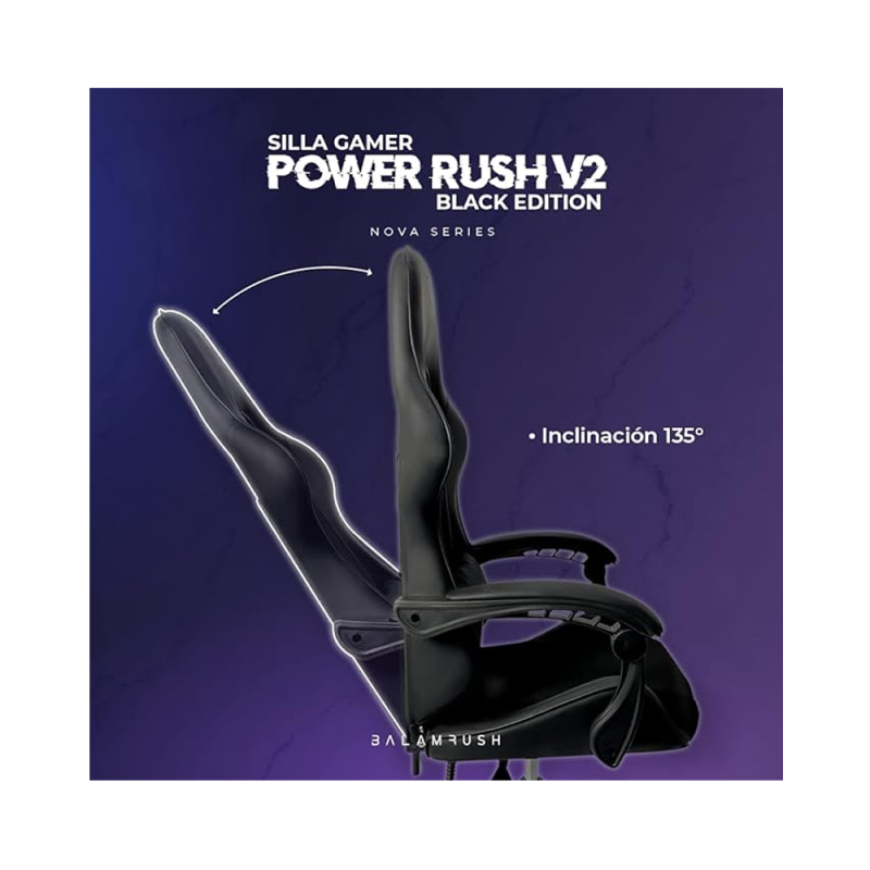 electronica Audio y Video Silla Gamer Power Rush V2 Black BR-934534 4