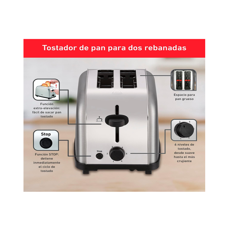 electronica Cocina T-fal Ultra Toaster INOX 4