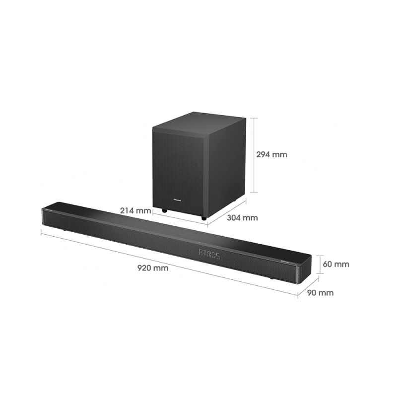 electronica Audio y Video Hisense Barra de Sonido AX3120G 4